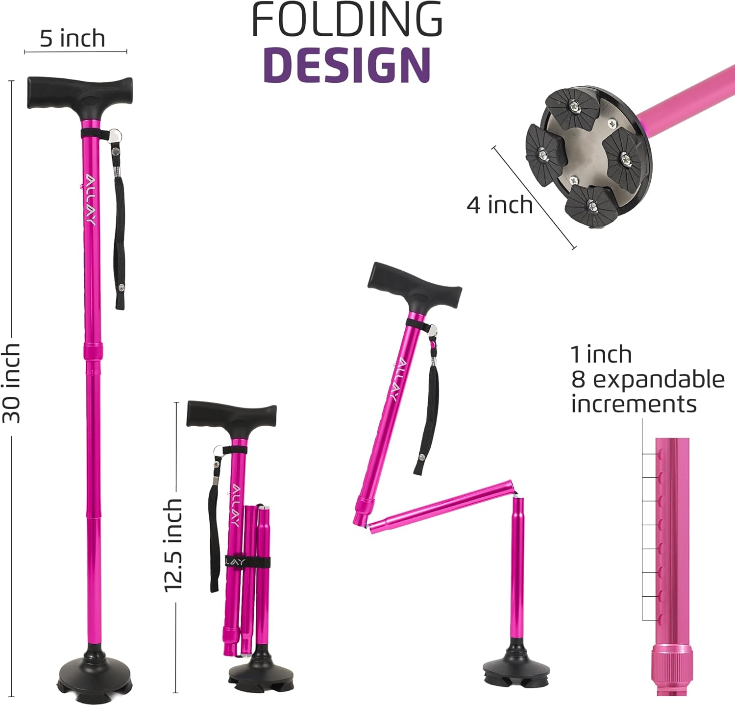 ALLAY Foldable Walking Cane