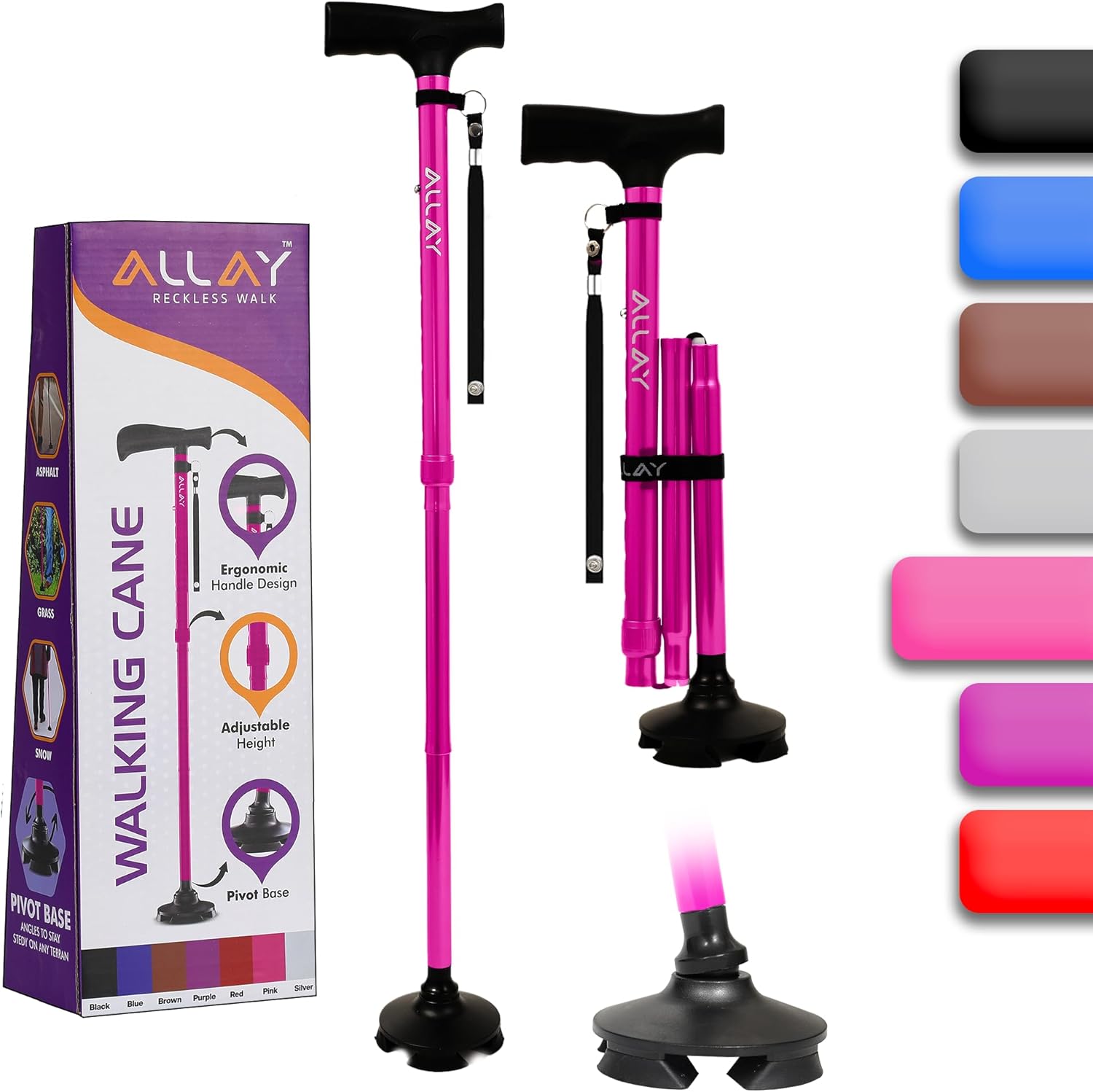 ALLAY Foldable Walking Cane