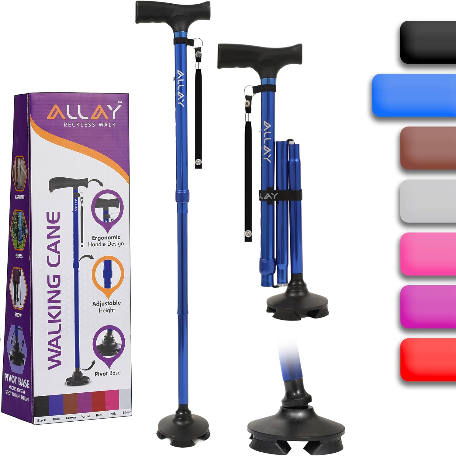 ALLAY Foldable Walking Cane