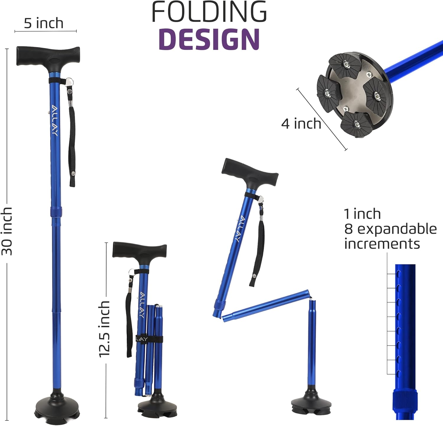 ALLAY Foldable Walking Cane