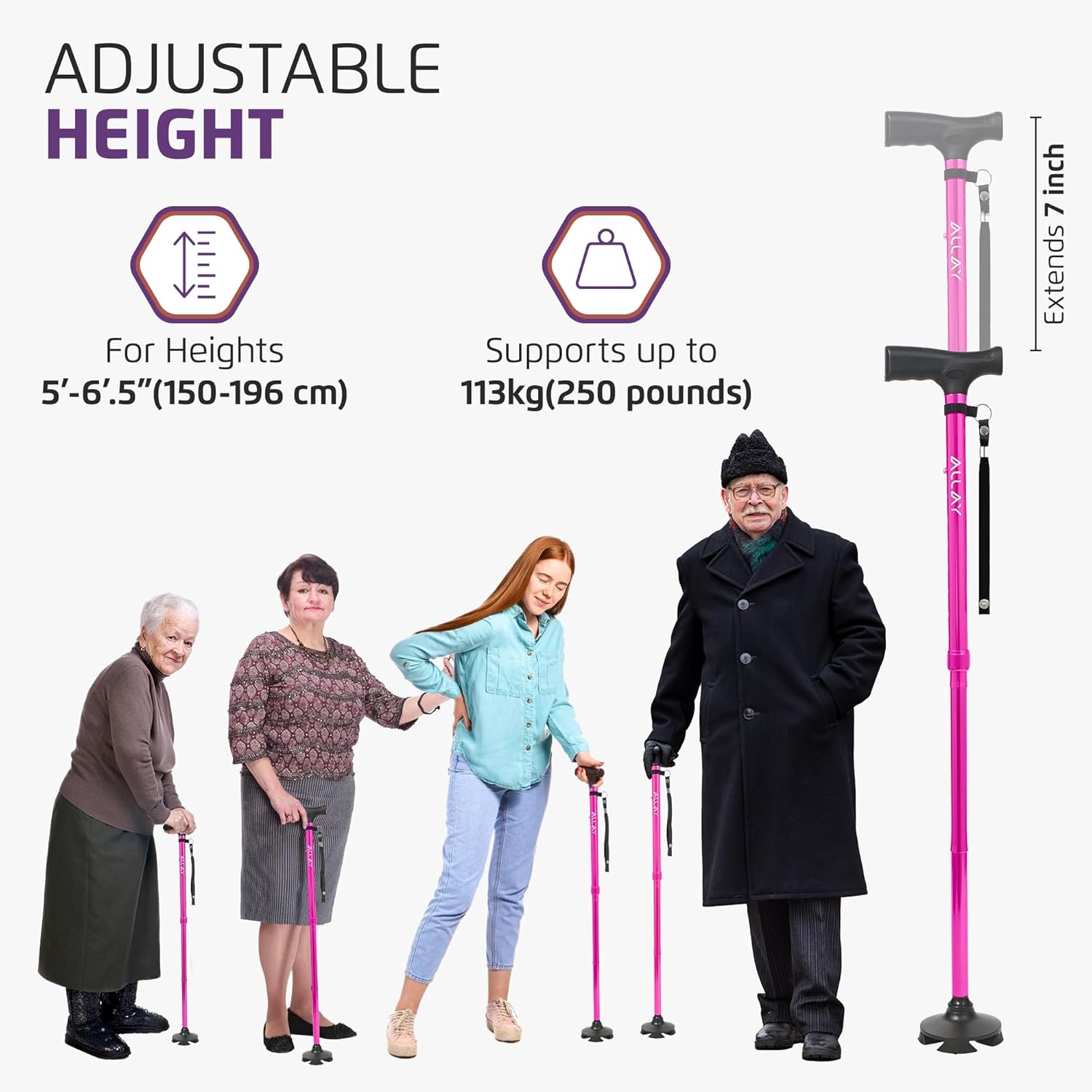 ALLAY Foldable Walking Cane