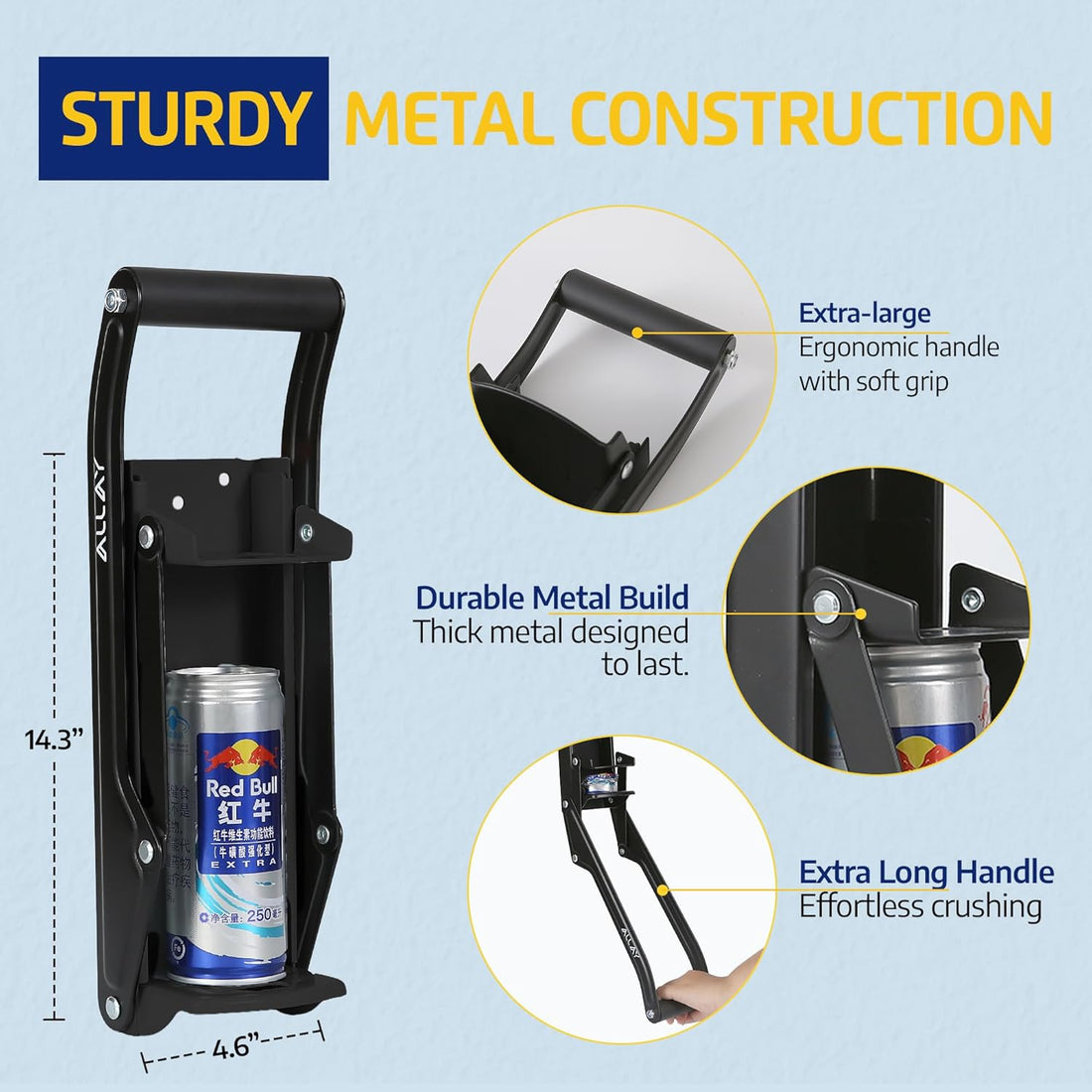 ALLAY Heavy-Duty Can Crusher