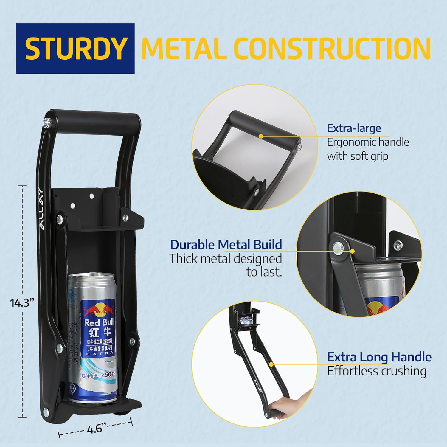 ALLAY Heavy-Duty Can Crusher