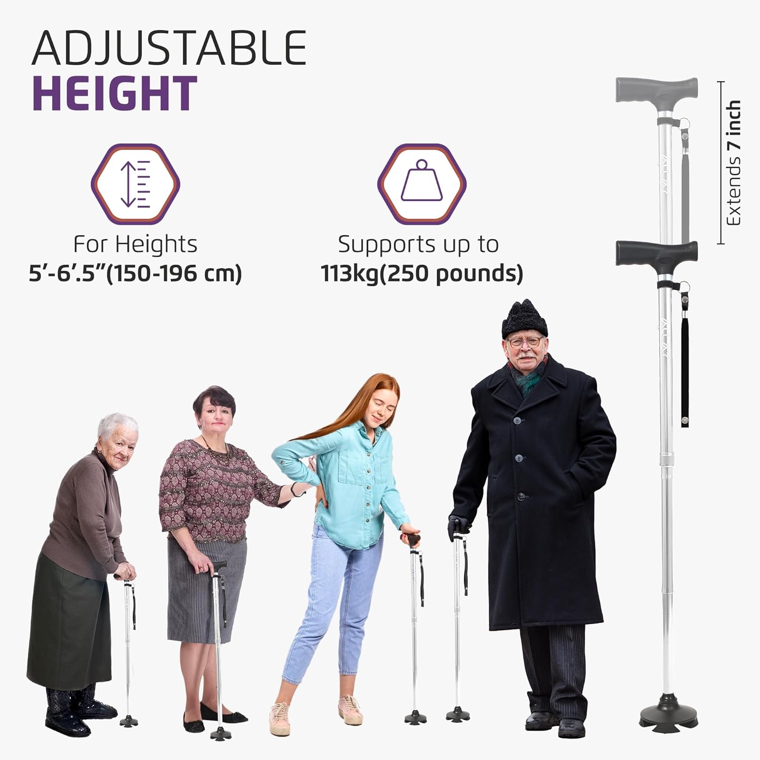 ALLAY Foldable Walking Cane
