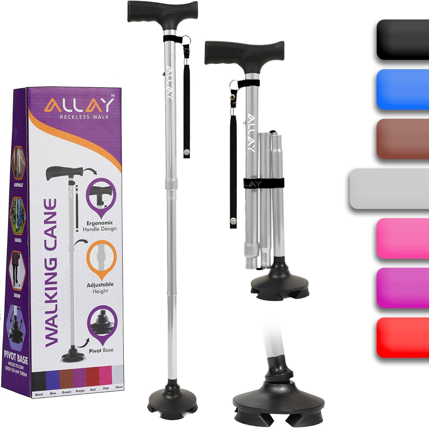 ALLAY Foldable Walking Cane