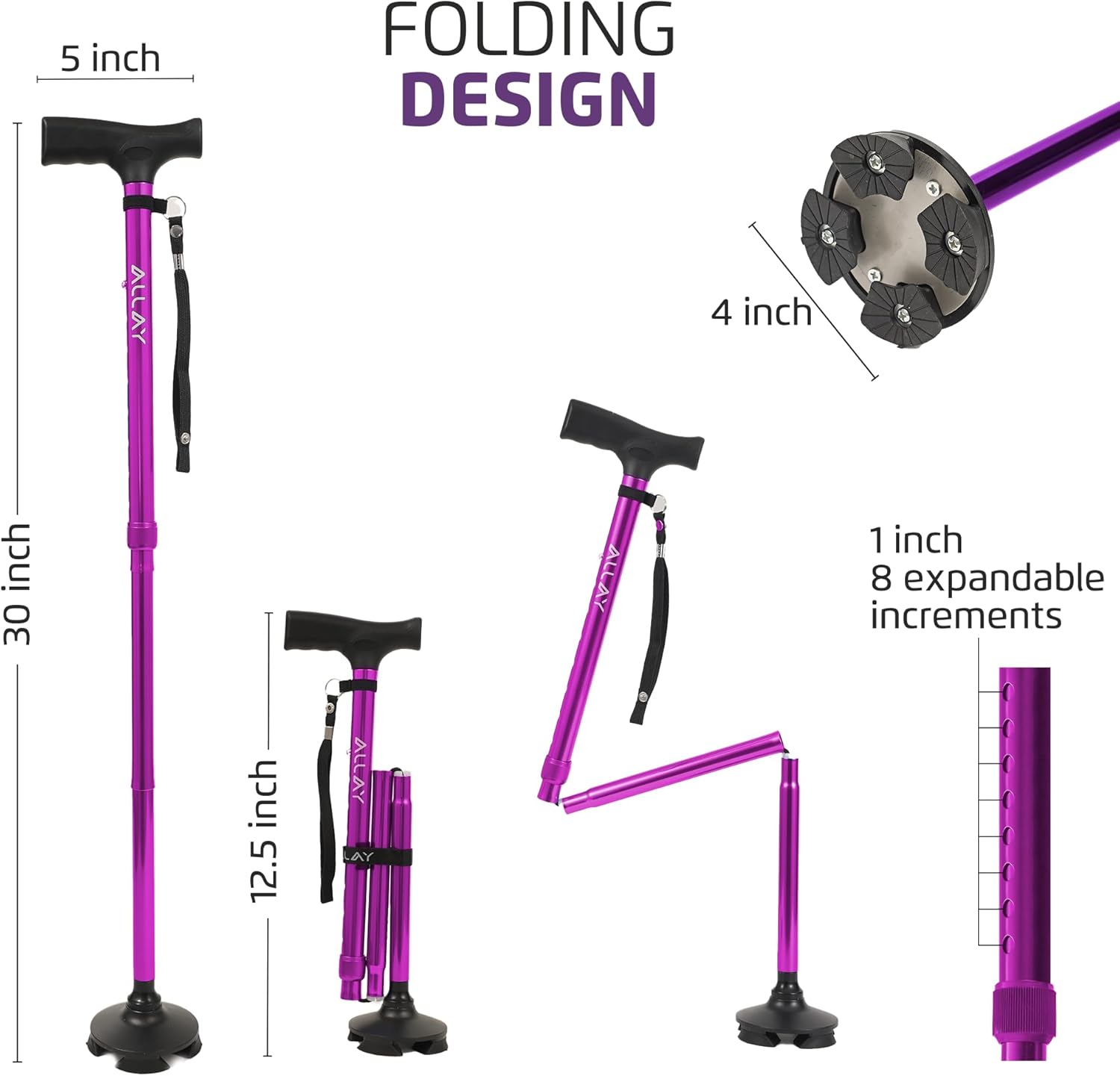 ALLAY Foldable Walking Cane