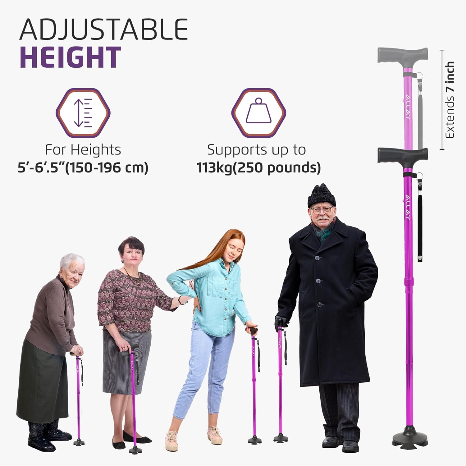 ALLAY Foldable Walking Cane
