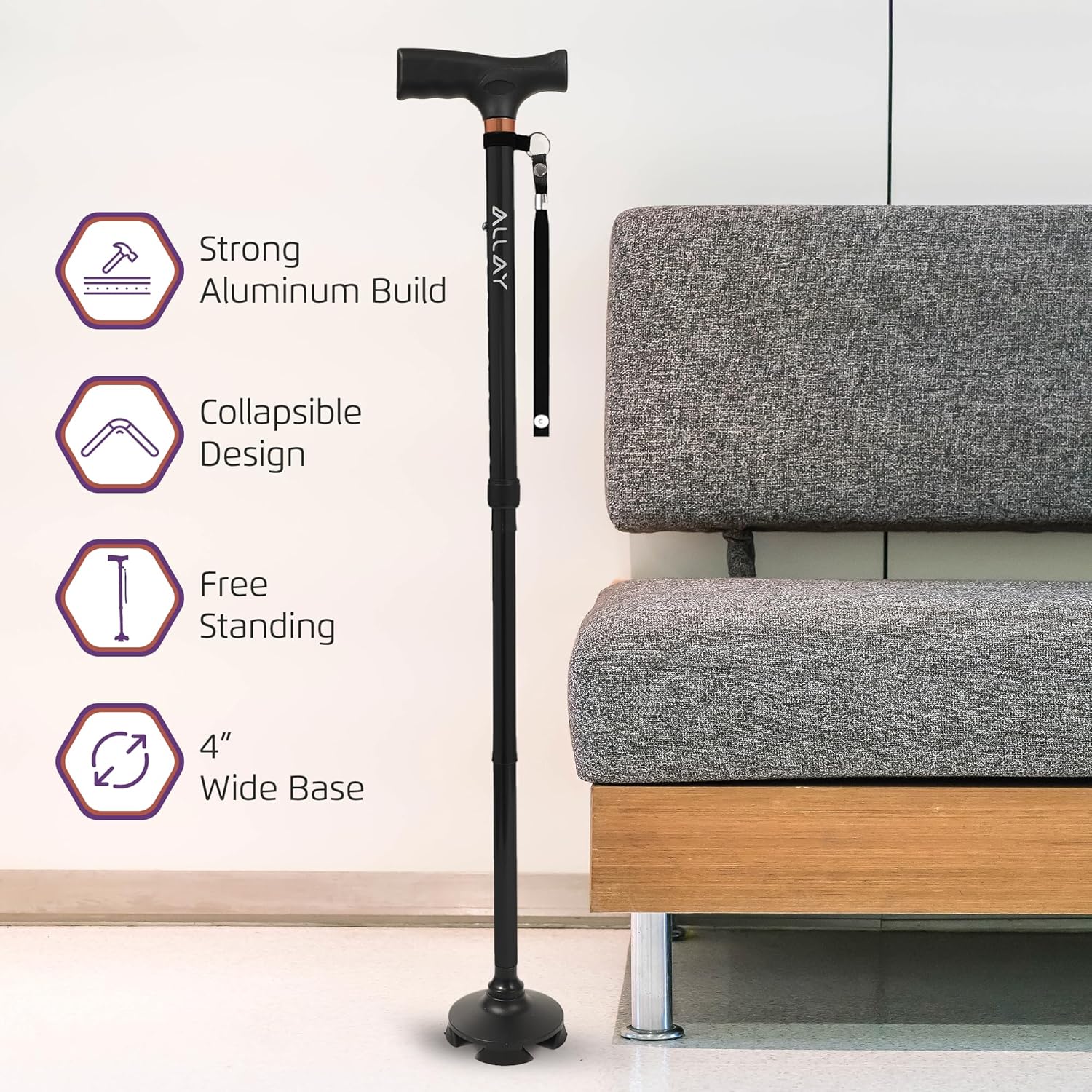 ALLAY Foldable Walking Cane