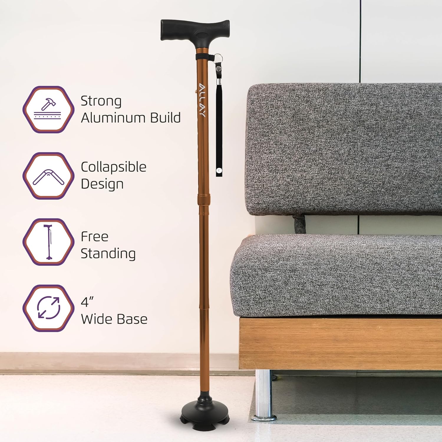 ALLAY Foldable Walking Cane