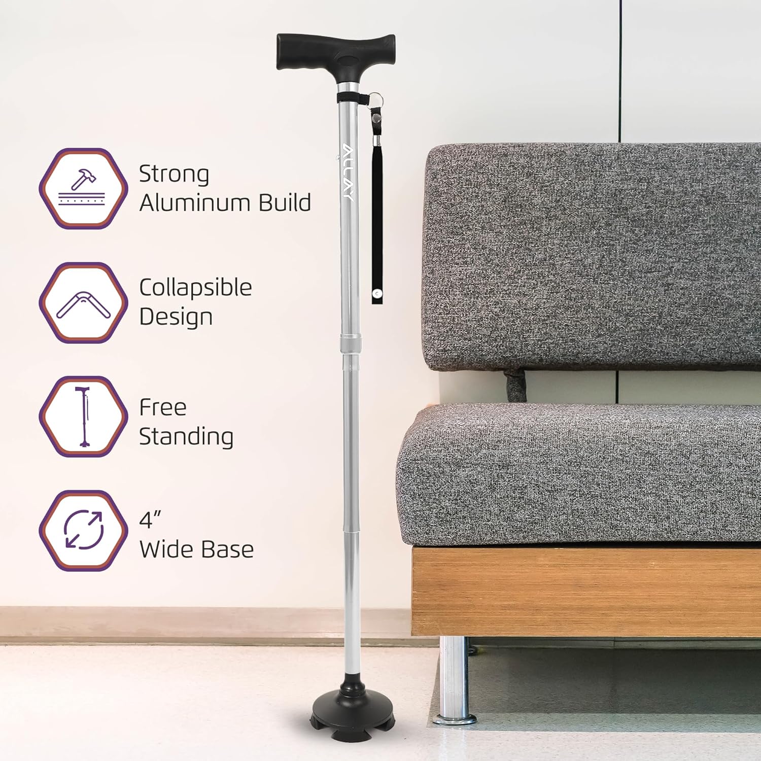 ALLAY Foldable Walking Cane